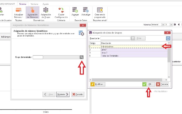 Búsqueda de lista de grupos