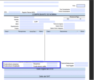 CFDI de timbrado de nómina