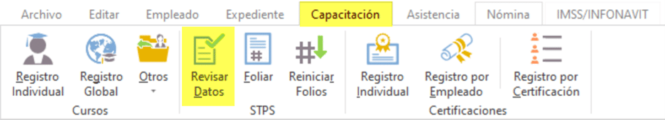 Revisar Datos para STPS