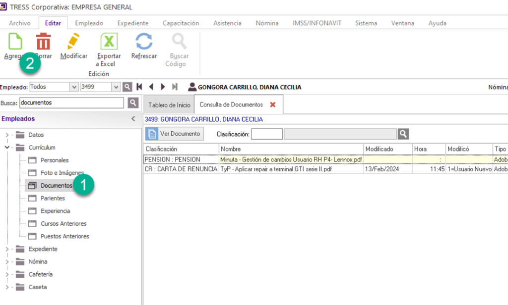 TRESS Corporativa - Empresa Generak