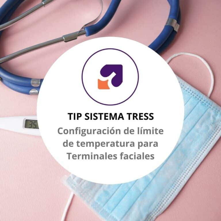 Configuración de temperatura en Sistema TRESS