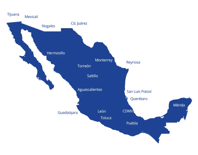 Mapa GTI ubicaciones